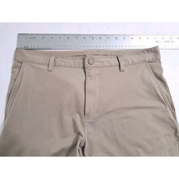 Rhone Commuter Pants Men's 33 Khaki Beige Chino Pants - Picture 11 of 12